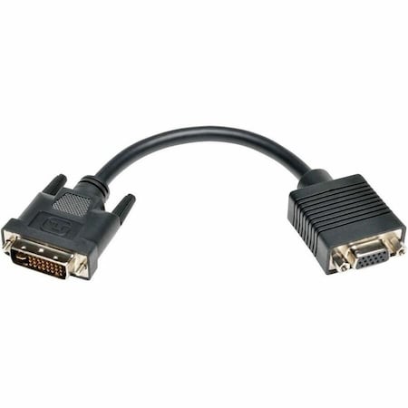 Tripp Lite DVI to VGA Adapter, DVI-I, HD15 M/F, 8" P120-08N