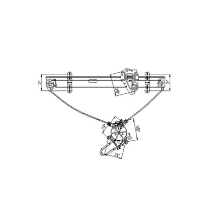 Tyc Power Window Motor And Regulator Assembly 660105