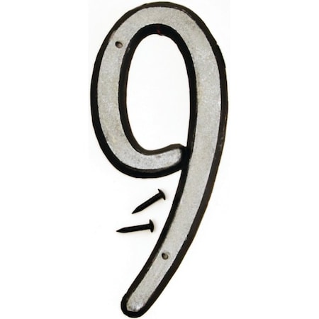 Hy-Ko Number House 9 Plst 4In Reflec 30609
