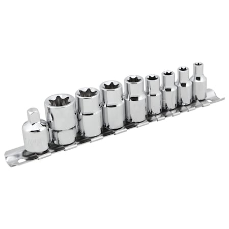 Performance Tool 9-Pc External Star Socket Set Star Skt Set-Ex, W1338 W1338
