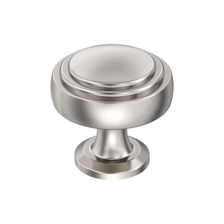 Amerock Winsome 1-1/4 inch 32mm Diameter Polished Nickel Cabinet Knob BP36765PN
