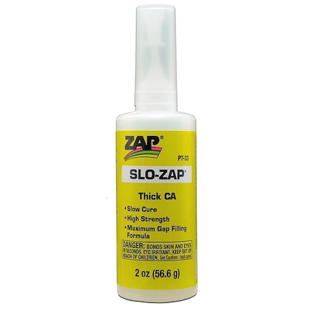 Zap Glue 2 oz Slo-Zap Thick Bottle PAAPT-33