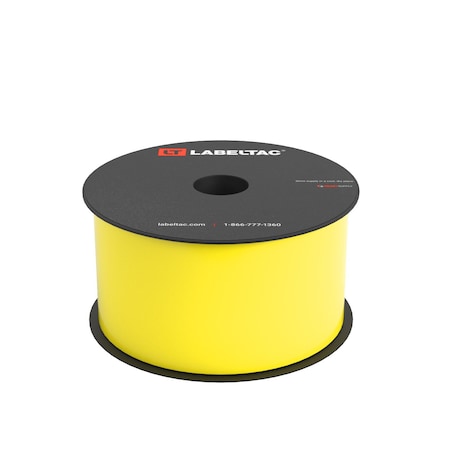 Labeltac LabelTac 4 and Pro Model High Performance 10-Year Vinyl Supply 2.5in x 150ft, Hi-Vis Yellow LT2519HP