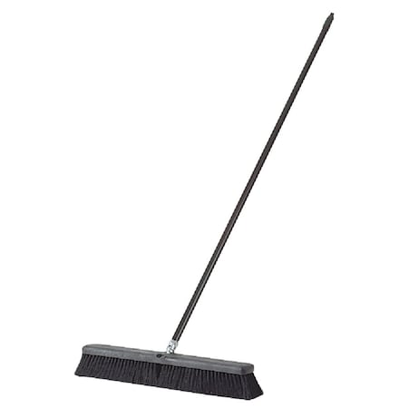 Do It Best 24'' W. x 60'' L. Metal Handle Black-Fibre Border Push Broom 89221