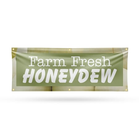 Signmission Farm Fresh Honeydew, 24 Inch x 72 Inch, Vinyl Banner B-72-30597