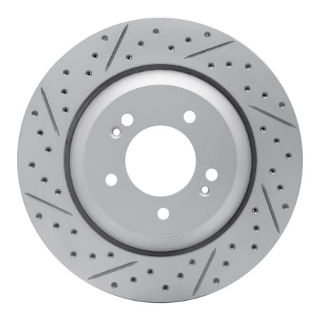 Dynamic Friction Co DFC Geoperformance Rotor - Drilled and Slotted 830-03062L