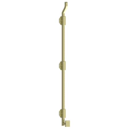 Deltana 26 Modern Offset Surface Bolt; Heavy Duty; Unlacquered Bright Brass Finish FPGM263-UNL
