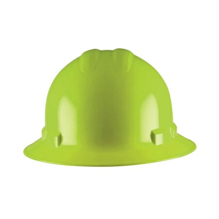 Duo Safety Hard Hat, Full Brim, High Visibility Lime H36R6