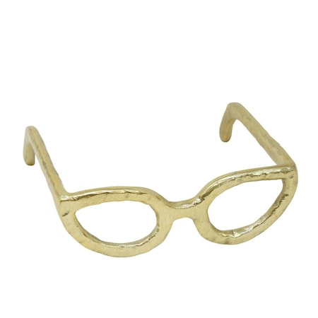 Sagebrook Home Glasses Sculpture, Gold 13532-01