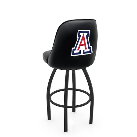 Holland Bar Stool Co Logo Grizzly Arizona 30 in. Swivel Bar Stool with Black Wrinkle Finish L048