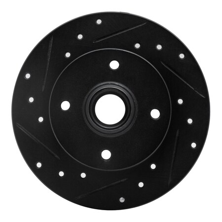 Dynamic Friction Co DFC Brake Rotor - Drilled and Slotted - Black 633-74005L