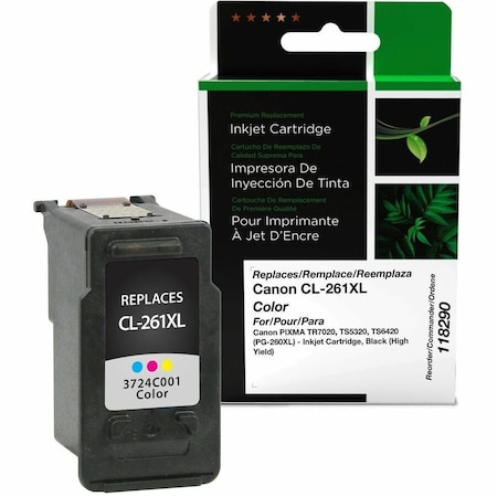 Cig Clover Imaging Remanufactured High Yield Color Ink Cartridge for Canon CL-261XL 118290