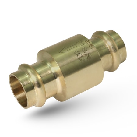 Everflow Press Inline Spring Loaded Check Valve, Cast Brass 3/4" 150R034-NL
