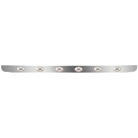 Replacement For Freightliner Coronado Year 2023 Stainless Steel Bumper Light Bars W/12 P3 Amber/Cle