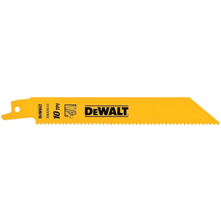 Dewalt General-Purpose-Cutting Bi-Metal Reciprocating Saw Blades, PK5 DW4806