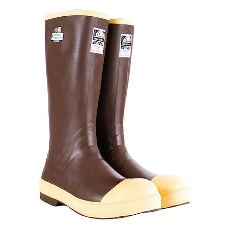 Honeywell Servus Rubber Boot, 4D, Mid-Calf, Brown, PR 22215 M 040