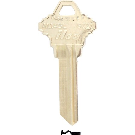 Ilco Schlage Nickel Plated House Key SC20 / A1145L, 10PK IAL4425321B