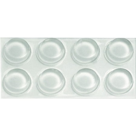 Hillman Furniture Bumper Pad, 1/2 in, Rubber, Clear 50660