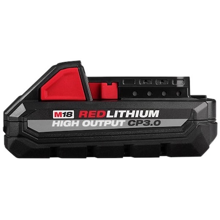 Milwaukee Tool M18 REDLITHIUM CP3.0 Battery, 3.0Ah, Compact, 18V, Li-Ion Battery 48-11-1835