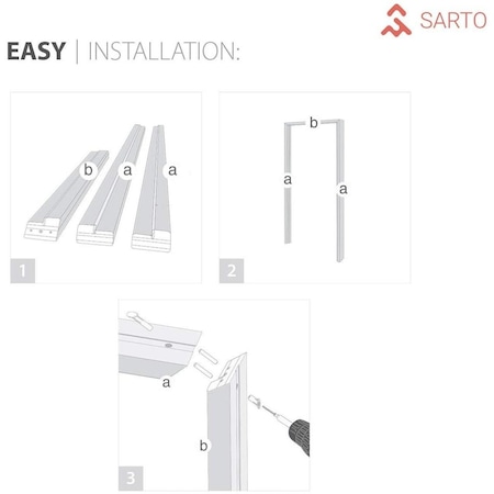 Sartodoors Modern French   32x80" Handle Planum 2102 Black Matte Single Regural Panel Frame Trims Bathroom PLANUM2102ID-BLK-32