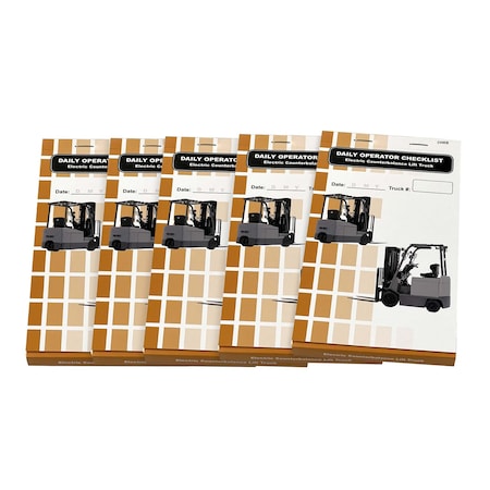 Ideal Warehouse Innovations Replacement Checklist Book, 1 3/8" W, PK5 70-1076-CP