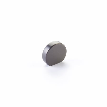 Schaub 1in Cafe Modern Oval Cabinet Knob with 7/8in Center to Center Gun Metal Finish 10040-GM
