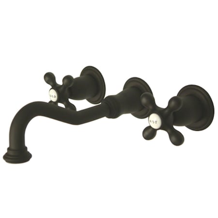 Blueprints 8 Inch Center Wall Mount Lavatory Faucet - Oil Rubbed Bronze BL2599224