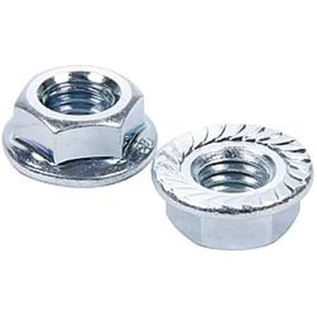 Allstar Performance 0.43 in.-14 Serrated Flange Nuts, 10PK ALL16043-10