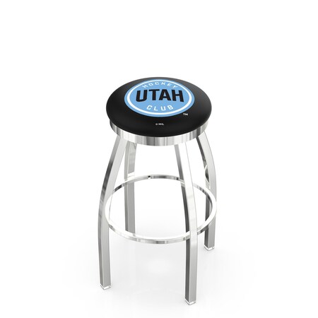 Holland Bar Stool Co Utah Hockey Club 30in Swivel Bar Stool with Chrome Finish L8C2C