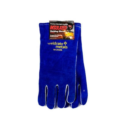 Weldcote Metals Insulated Welders Gloves, Cushion Lined / KEVLAR Stitched, Extra Large, 12PK WCM20XL