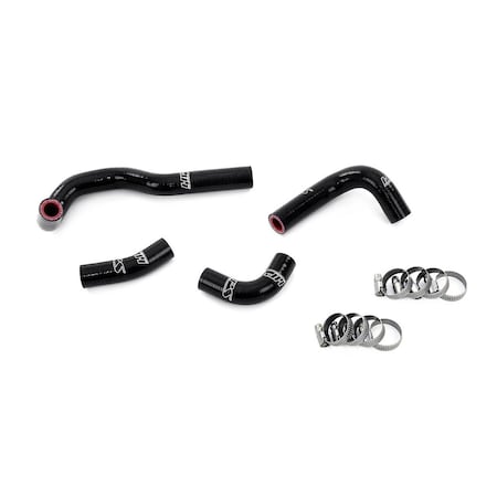 Hps Performance Silicone Heater Coolant Hose Kit, Toyota Supra MK4 JDM Right Hand Drive 2JZ-GTE Turbo, Black,  57-2146-BLK