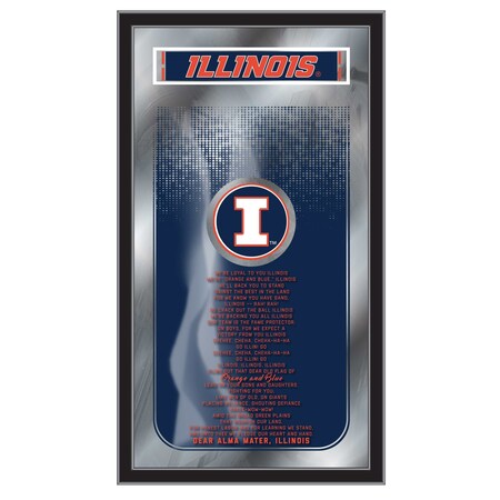 Holland Bar Stool Co Illinois 26" x 15" Fight Song Mirror MFghtIlliniU