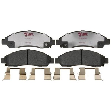 Rm Brakes EHT1039H Ceramic Brake Pad Set With Hardware R53-EHT1039H
