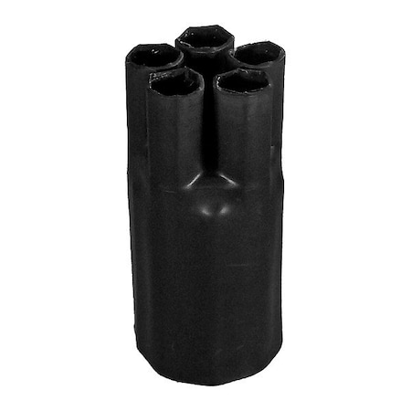 Electriduct Heat Shrink Breakout Boots, 2:1 I.D. Shrink Ratio, 1.57 in I.D. Before Shrinking, 3.3 in HSB-5-1.5-10PK