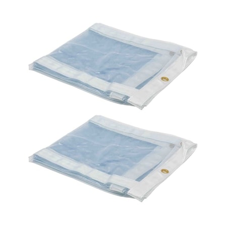 Mytee Products 8ft x 10ft Clear Vinyl Tarp, 22 oz Vinyl, 2PK CVT8-10x2