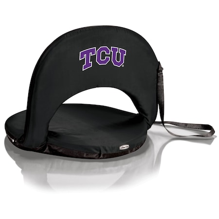 Picnic Time Family Of Brands NCAA TCU Horned Frogs Oniva Stadium Seat - Reclining Bleacher Seat with Back Support 626-00-179-844-0