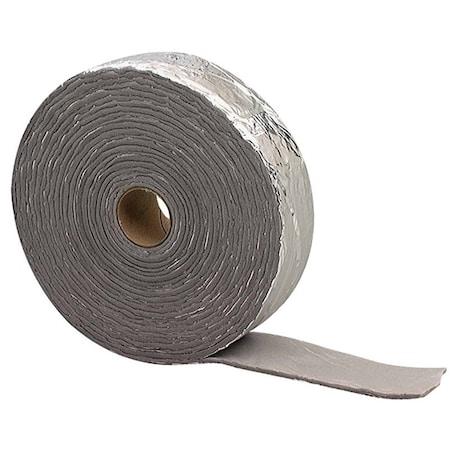M-D Building Products Pipe Insulation Wrap, 30 ft L, 1/8 in Thick, PVC, Black/Silver 02394