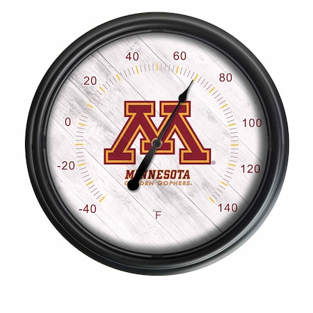 Holland Bar Stool Co University of Minnesota Indoor/Outdoor LED Thermometer ODThrm14BK-08MinnUn