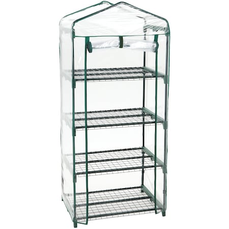 Best Garden 27'' W. x 63'' H. x 19'' D. 4-Shelf Greenhouse HS1108