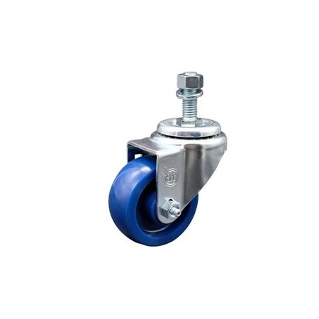 Service Caster 3.5 Inch SS Solid Polyurethane Wheel Swivel 12mm Threaded Stem Caster SCC SCC-SSTS20S3514-SPUS-M1215
