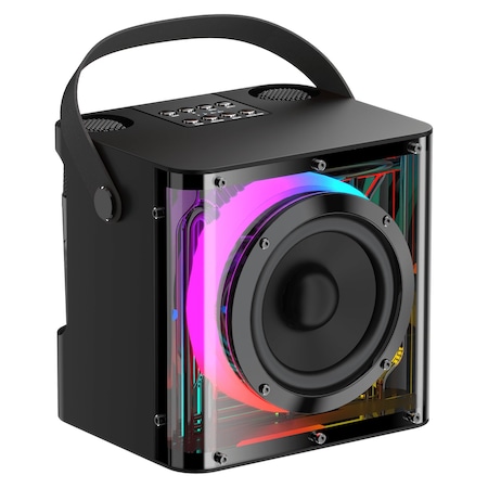 Sway Minioke Duet 20w Speaker With Dual Wireless Microphones, Black SWAY-MINIOKE-DUET