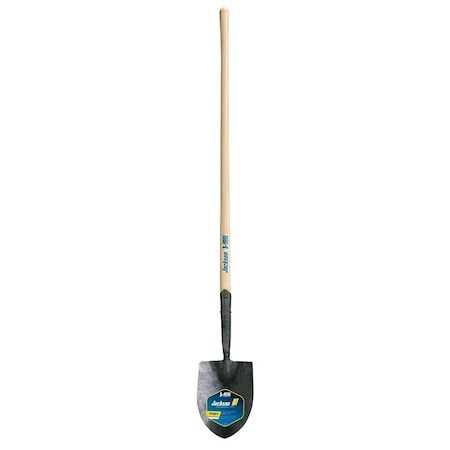 Jackson Irrigation Shovel, 7-1/4 in W Blade, Steel Blade, North American Hardwood Handle, 47 in L Handle 1258200