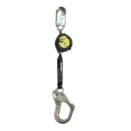 Honeywell Miller TurboLite+ Scorpion Self-Retracting Lifeline, Snap Hook, Aluminum, 1 Leg(s), 420 lb Weight Capacity MTL-OHS1-14/9FT
