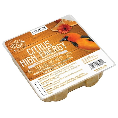 Heath Sunflower Seed Wild Bird Seed, 11.75 oz, Crafted Suet, Cake, Pack DDC3-12