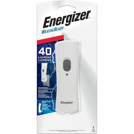 Energizer 40 lm White LED Rechargeable Flashlight RCL1FN2WR