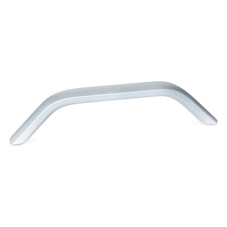 J.W. Winco Pull Handle, Silver, Aluminum, 14 3/16 in L 428-AL-28-400-A-SR