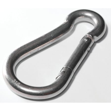 Baron Spring Snap, 160 lb Working Load, Stainless Steel, Zinc 2450S-11/32