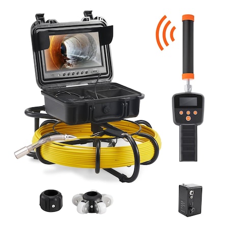 Vevor 9" 300ft /91.5m Sewer Camera Pipe Inspection Camera w/ 512hz Sonde WP9600A-1728