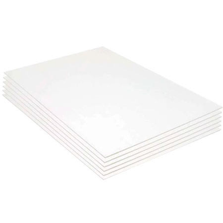 Bazic Products Foam Board, White, 20in. x 30in., 6PK 589