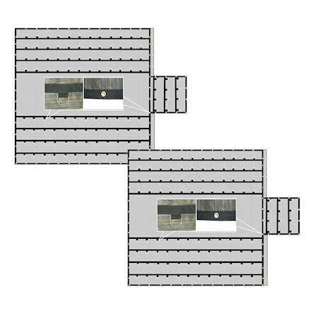 Mytee Products Bee Net / Bee Hauling Tarp Nursery Mesh Tarps 10ft Drop, 2PK BT10FTx2